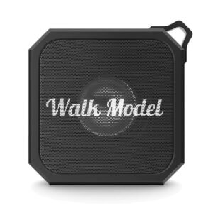 Walk Model Portable Bluetooth Speaker – Octagonal Matte Black Wireless Mini Speaker