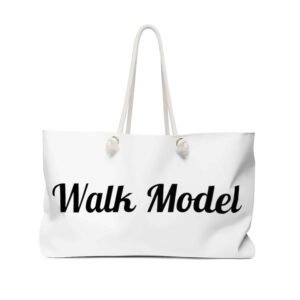 Walk Model Rope-Handle Canvas Tote Bag – Large White Beach & Everyday Shoulder Tote